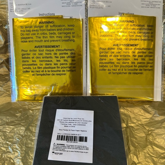 Cheers to 50 years bundle: balloons + napkins - Picture 3 of 3